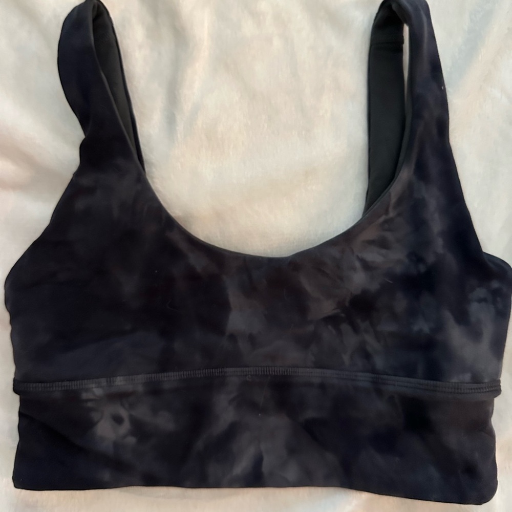Lululemon sports bra - grey tie dye size 4